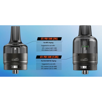 iSmoka-Eleaf GTL Pod Tank clearomizer 4,5ml Gunmetal