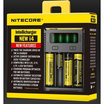 Nitecore New i4 nabíječka pro monočlánky v2