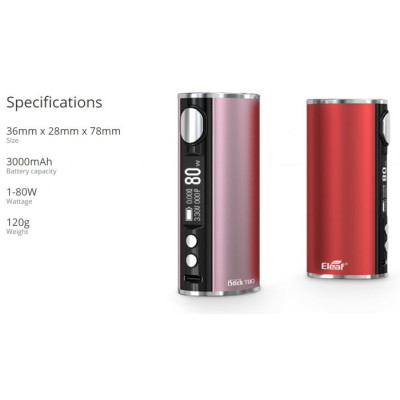 iSmoka-Eleaf iStick T80 Grip Easy Kit 3000mAh Blue