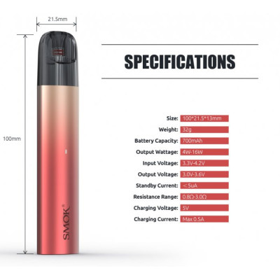 Smoktech SOLUS elektronická cigareta 700mAh Silver