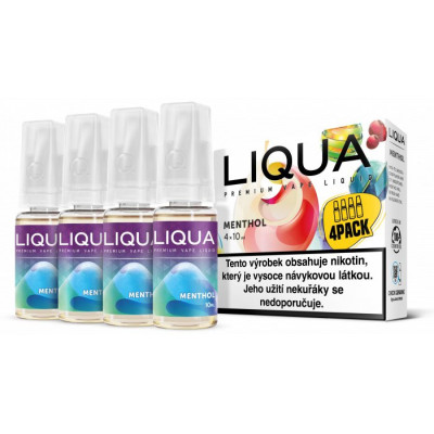 Liquid LIQUA 4Pack Menthol 4x10ml 6mg