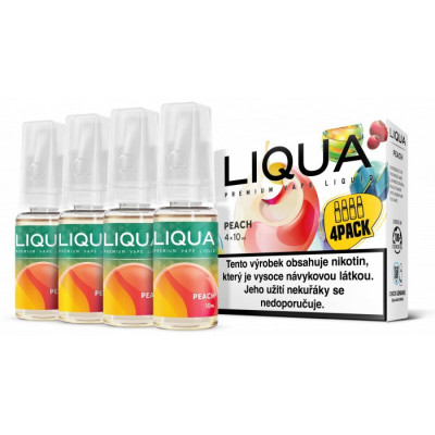 Liquid LIQUA 4Pack Peach 4x10ml 6mg