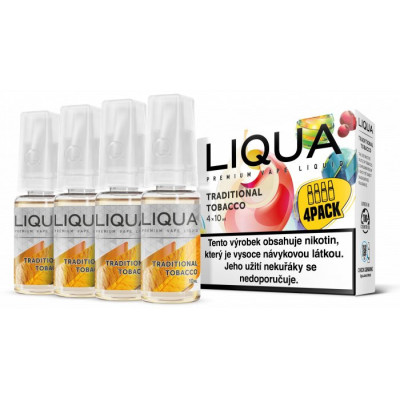 Liquid LIQUA 4Pack Traditional tobacco 4x10ml 6mg