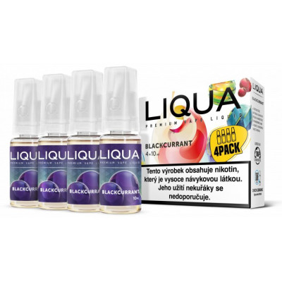 Liquid LIQUA 4Pack Blackcurrant 4x10ml 3mg