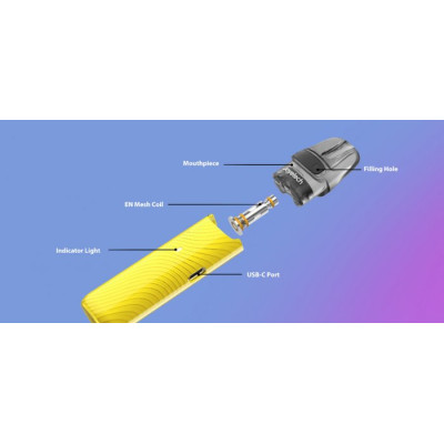 Joyetech EVIO Gleam Pod elektronická cigareta 900mAh Pearl White