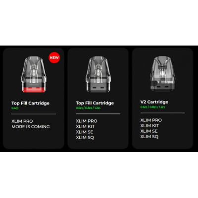 OXVA Xlim V3 Top Fill cartridge 0,4ohm 2ml