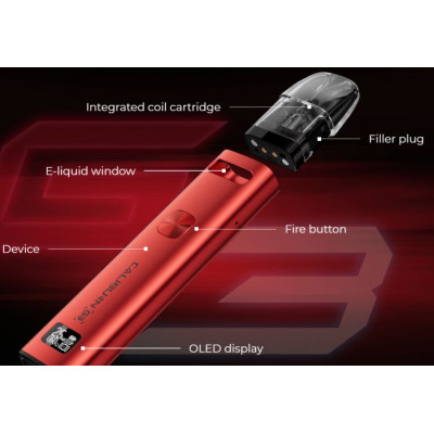 Uwell Caliburn G3 elektronická cigareta 900mAh Silver