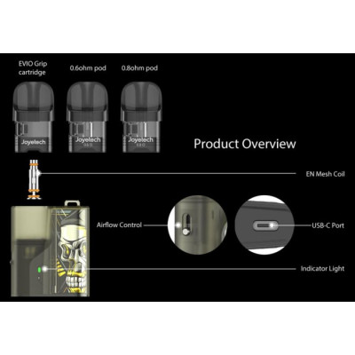 Joyetech EVIO Grip Pod elektronická cigareta 1000mAh Green Robot