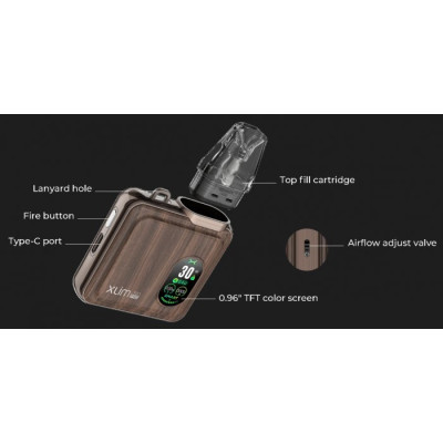 OXVA Xlim SQ Pro elektronická cigareta 1200mAh Black Carbon