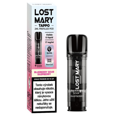 LOST MARY TAPPO Pods cartridge 1Pack Blueberry Sour Raspberry 17mg