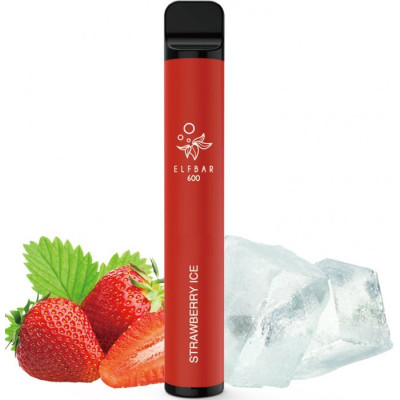 Elf Bar 600 elektronická cigareta 20mg Strawberry Ice