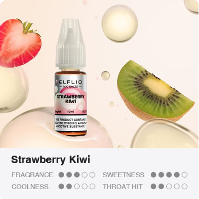 Liquid ELFLIQ Nic SALT Strawberry Kiwi 10ml - 10mg