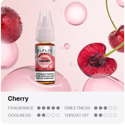 Liquid ELFLIQ Nic SALT Cherry 10ml - 20mg