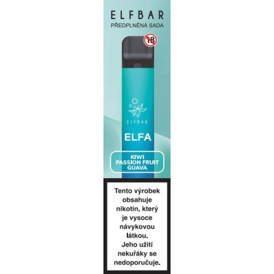 Elf Bar ELFA elektronická cigareta 500mAh Kiwi Passion Fruit Guava 20mg