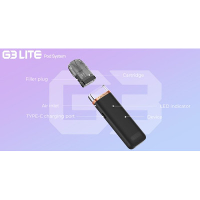 Uwell Caliburn G3 Lite Pod elektronická cigareta 1200mAh Chili Red
