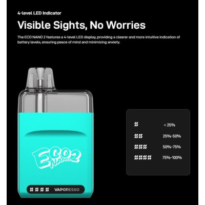 Vaporesso ECO Nano 2 Pod elektronická cigareta 1000mAh Night Dark
