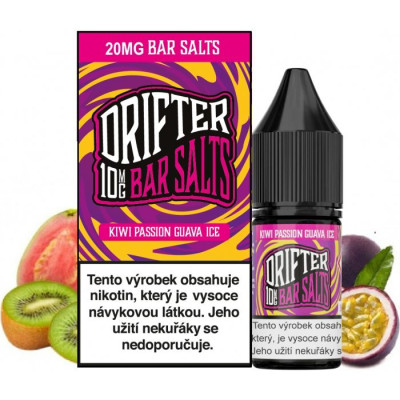 Liquid Drifter Bar Salts Kiwi Passionfruit Guava Ice 10ml - 20mg