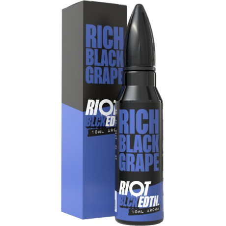 Příchuť Riot Squad BLCK EDTN S&V 10ml Rich Black Grape (Hroznové víno s mátou)