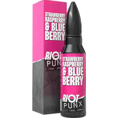 Příchuť Riot Squad PUNX S&V 10ml Strawberry Raspberry & Blueberry (Jahoda, borůvka a malina)