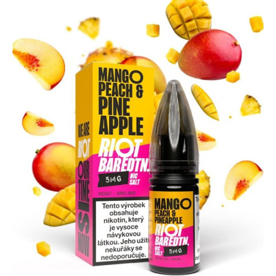 Liquid Riot BAR EDTN Salt Mango Peach Pineapple (Mango, broskev a ananas) 10ml-10mg