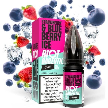 Liquid Riot BAR EDTN Salt Strawberry Blueberry Ice (Ledová borůvka s jahodou) 10ml-20mg