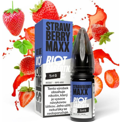 Liquid Riot BAR EDTN Salt Strawberry Maxx (Jahodový energiťák) 10ml-10mg