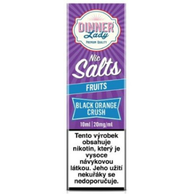 Liquid Dinner Lady Nic SALT Black Orange Crush 10ml - 20mg