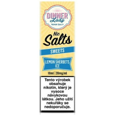 Liquid Dinner Lady Nic SALT Lemon Sherbets Ice 10ml - 20mg