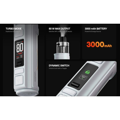 VOOPOO Argus Pro 2 80W grip 3000mAh Full Kit Space Gray