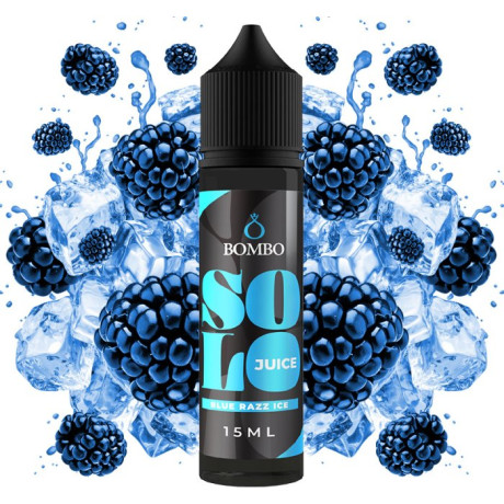 Příchuť Bombo Solo Juice S&V 15ml Blue Razz Ice (Ledová modrá malina)