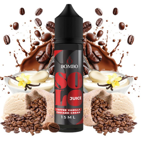 Příchuť Bombo Solo Juice S&V 15ml Coffee Vanilla Custard Cream (Káva s vanilkovým krémem)
