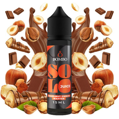 Příchuť Bombo Solo Juice S&V 15ml Hazelnut Choco Waffer (Tyčinka s lískooříškovým krémem)