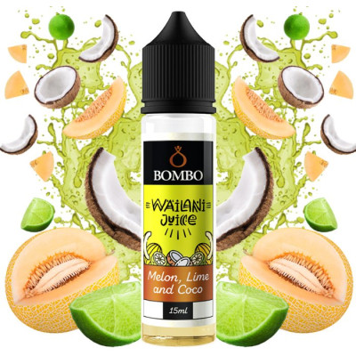 Příchuť Bombo Wailani Juice S&V 15ml Melon, Lime and Coco (Cukrový meloun, limetka a kokos)