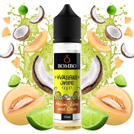 Příchuť Bombo Wailani Juice S&V 15ml Melon, Lime and Coco (Cukrový meloun, limetka a kokos)
