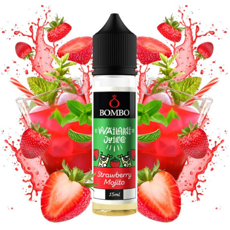 Příchuť Bombo Wailani Juice S&V 15ml Strawberry Mojito (Jahodové mojito)