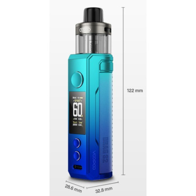 VOOPOO Drag S2 Mod Pod 60W grip 2500mAh Galaxy Blue