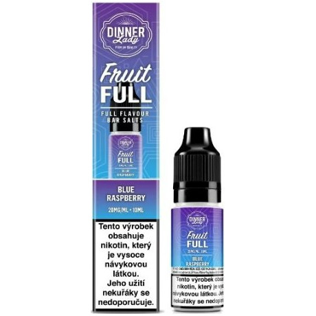 Liquid Dinner Lady BAR SALTS Fruit FULL Blue Raspberry 10ml - 20mg