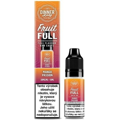 Liquid Dinner Lady BAR SALTS Fruit FULL Mango Passion 10ml - 20mg