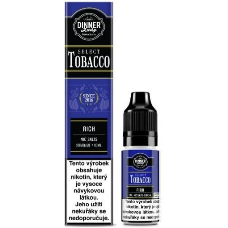 Liquid Dinner Lady BAR SALTS TOBACCO Rich Tobacco 10ml - 20mg