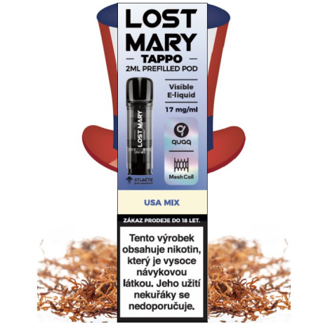 LOST MARY TAPPO Pods cartridge 1Pack USA Mix 17mg