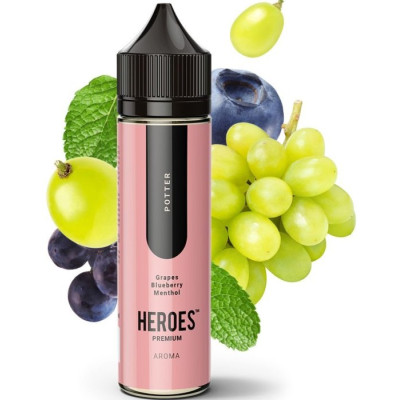 Příchuť ProVape Heroes S&V 10ml: Potter (Hrozny, borůvka, mentol)