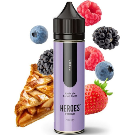 Příchuť ProVape Heroes S&V 10ml: Zorro (Jablečný koláč s lesním ovocem)