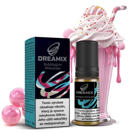Liquid Dreamix - Žvýkačkový mléčný koktejl (Bubblegum Milkshake) 10ml - 12mg