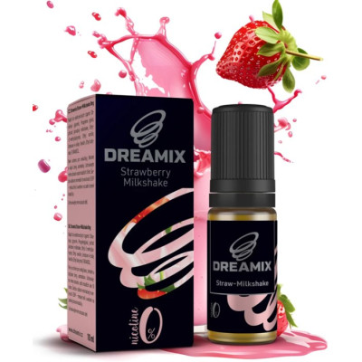 Liquid Dreamix - Jahodový milkshake (Straw Milkshake) 10ml - 0mg
