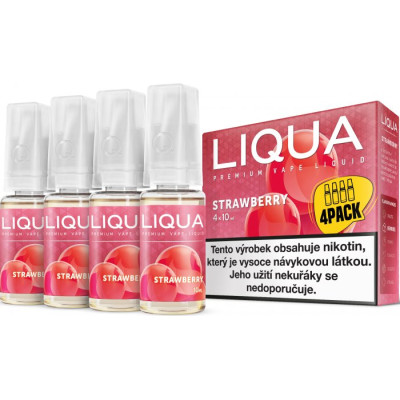 Liquid LIQUA Elements 4Pack Strawberry 4x10ml-3mg (Jahoda)