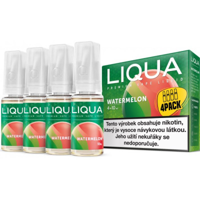 Liquid LIQUA Elements 4Pack Watermelon 4x10ml-6mg (Vodní meloun)