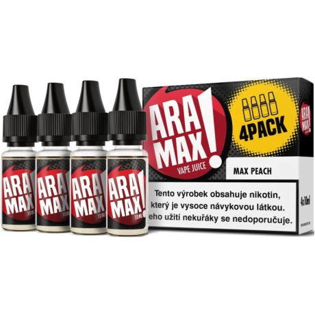 Liquid ARAMAX 4Pack Max Peach 4x10ml-18mg