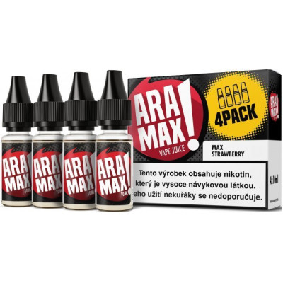 Liquid ARAMAX 4Pack Max Strawberry 4x10ml-12mg