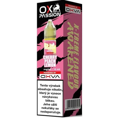 Liquid OXVA OX PASSION Salts Cherry Peach Lemon 10ml - 10mg