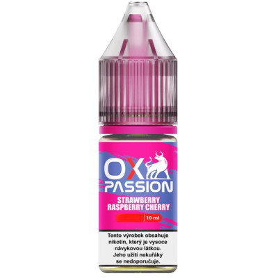 Liquid OXVA OX PASSION Salts Strawberry Raspberry Cherry 10ml - 20mg